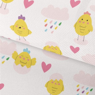 Colorful Hen And Clouds Waterproof Oxford