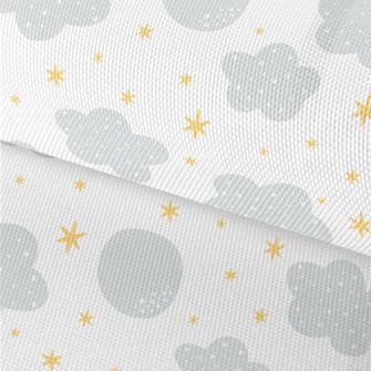 Dotted Clouds And Shining Star Waterproof Oxford