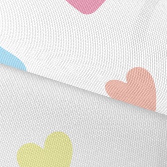 Brightly Colored Love Heart Waterproof Oxford