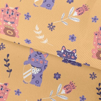 A Colorful Lucky Cat Waterproof Oxford