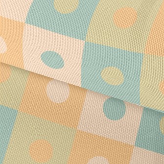 Contrasting Polka Dot Plaid Waterproof Oxford