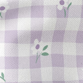 Monotone Floral Lattice Waterproof Canvas