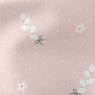 White Beautiful Flowers Waterproof Canvas