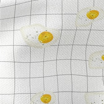 Delicious Poached Eggs On Whit Waterproof Canvas