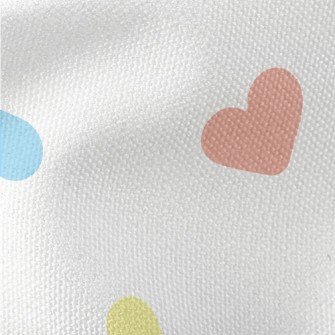 Brightly Colored Love Heart Waterproof Canvas