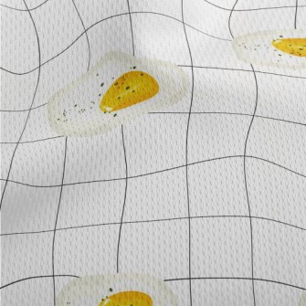 Delicious Poached Eggs On Whit Athletic Mesh Flat Back