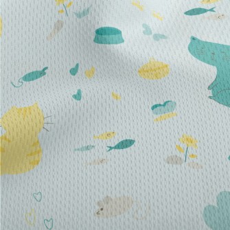 Cute Ordinary Kitten Athletic Mesh Flat Back