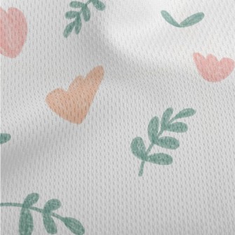 Hand Drawn Colored Tulips Athletic Mesh Flat Back