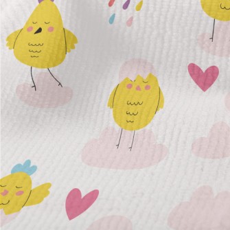 Colorful Hen And Clouds Terry