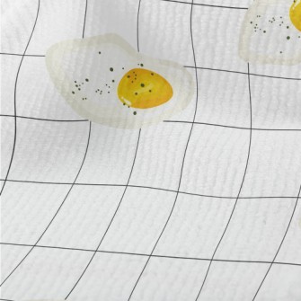 Delicious Poached Eggs On Whit Terry
