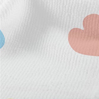 Brightly Colored Love Heart Terry