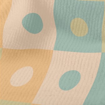 Contrasting Polka Dot Plaid Terry