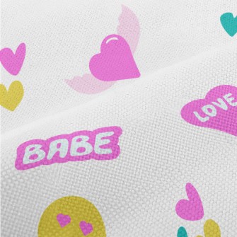 Bright Pink English Letters Performance Linen