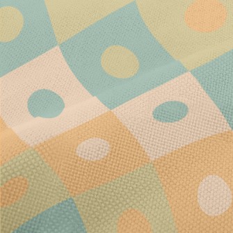 Contrasting Polka Dot Plaid Performance Linen