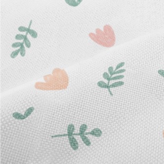 Hand Drawn Colored Tulips Performance Linen