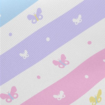 Brightly Colored Butterflies Twill