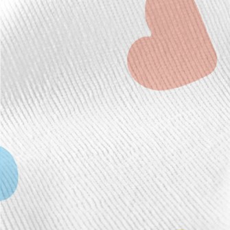 Brightly Colored Love Heart Standard Corduroy