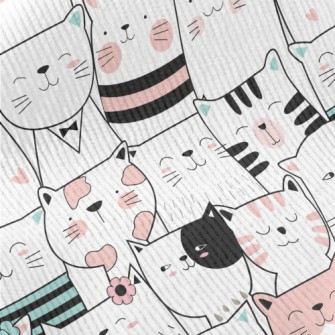 Cute Cats With Lines Standard Corduroy