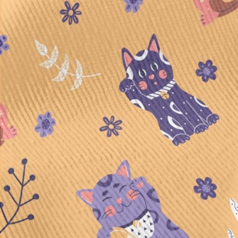 A Colorful Lucky Cat Standard Corduroy