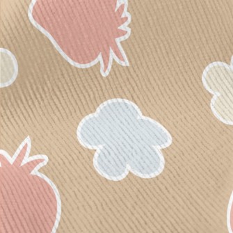 Color Silhouette Strawberry An Standard Corduroy