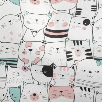 Cute Cats With Lines Dobby