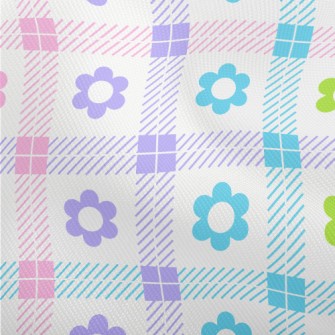 Colorful Floral Plaid Dobby