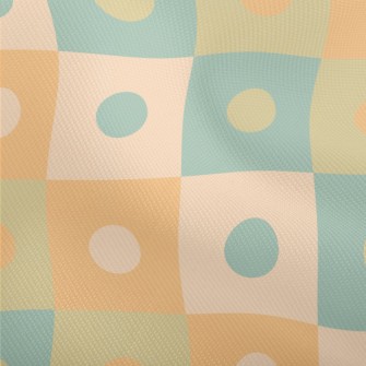 Contrasting Polka Dot Plaid Dobby