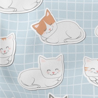 Cozy And Cute Cats Stretch Ponte