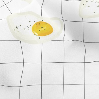 Delicious Poached Eggs On Whit Micro Fleece