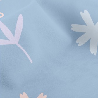 Simple Bright Flowers Micro Fleece