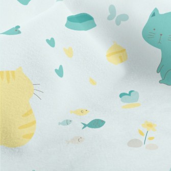 Cute Ordinary Kitten Micro Fleece