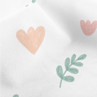 Hand Drawn Colored Tulips Micro Fleece