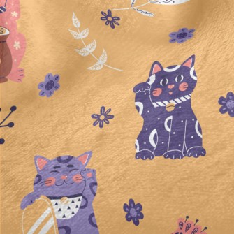 A Colorful Lucky Cat Minky