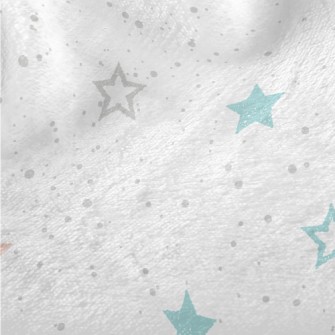 Colorful Spotted Stars Minky