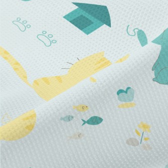 Cute Ordinary Kitten Piqué