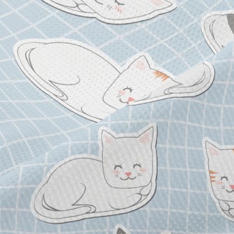 Cozy And Cute Cats Piqué