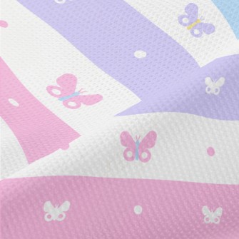 Brightly Colored Butterflies Piqué