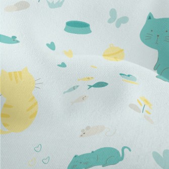 Cute Ordinary Kitten Lightweight Performance Linen