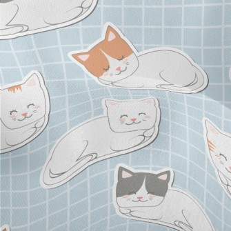 Cozy And Cute Cats Lightweight Performance Linen