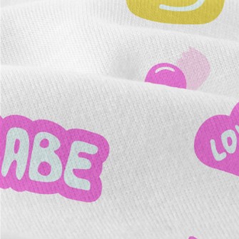 Bright Pink English Letters Modern Jersey