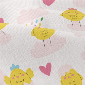 Colorful Hen And Clouds Modern Jersey