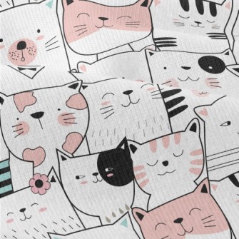 Cute Cats With Lines Modern Jersey
