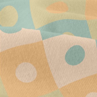 Contrasting Polka Dot Plaid Modern Jersey