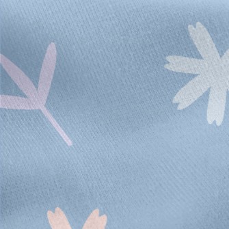 Simple Bright Flowers Jersey Backed Fleece