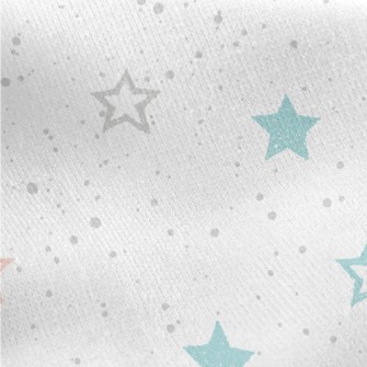 Colorful Spotted Stars Jersey Backed Fleece