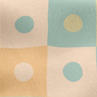 Contrasting Polka Dot Plaid Jersey Backed Fleece