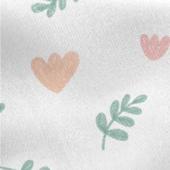 Hand Drawn Colored Tulips Jersey Backed Fleece