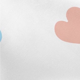 Brightly Colored Love Heart Pongee