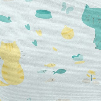 Cute Ordinary Kitten Pongee