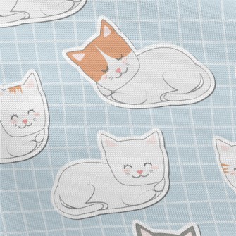 Cozy And Cute Cats Pongee